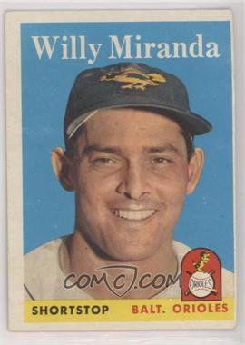1958 Topps - [Base] #179 - Willy Miranda