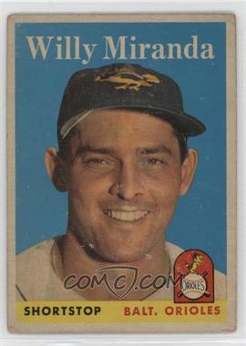 1958 Topps - [Base] #179 - Willy Miranda