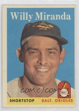 1958 Topps - [Base] #179 - Willy Miranda