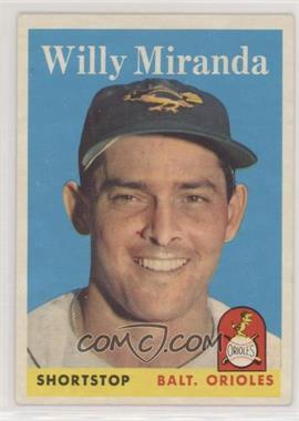 1958 Topps - [Base] #179 - Willy Miranda [Good to VG‑EX]