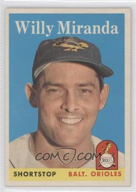1958 Topps - [Base] #179 - Willy Miranda [Good to VG‑EX]