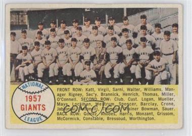 1958 Topps - [Base] #19 - First Series Checklist - New York Giants [Good to VG‑EX]