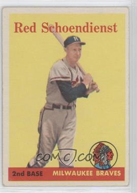 1958 Topps - [Base] #190 - Red Schoendienst