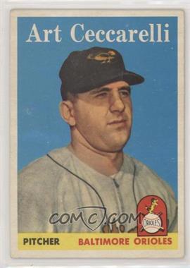 1958 Topps - [Base] #191 - Art Ceccarelli [Good to VG‑EX]