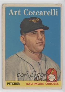 1958 Topps - [Base] #191 - Art Ceccarelli [Good to VG‑EX]