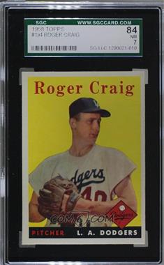 1958 Topps - [Base] #194 - Roger Craig [SGC 84 NM 7]