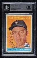 Gil McDougald (Player Name in Yellow) [BAS BGS Authentic]