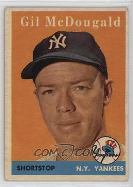 1958 Topps - [Base] #20.2 - Gil McDougald (Player Name in Yellow)