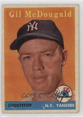 1958 Topps - [Base] #20.2 - Gil McDougald (Player Name in Yellow) [Poor to Fair]