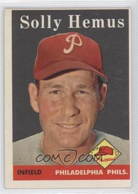 1958 Topps - [Base] #207 - Solly Hemus [Good to VG‑EX]