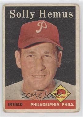 1958 Topps - [Base] #207 - Solly Hemus [Good to VG‑EX]