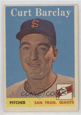 1958 Topps - [Base] #21 - Curt Barclay [COMC RCR Poor]