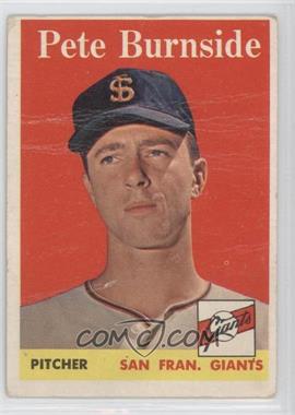 1958 Topps - [Base] #211 - Pete Burnside [Poor to Fair]