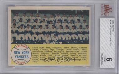 1958 Topps - [Base] #246 - Third Series Checklist - New York Yankees [BVG 6 EX‑MT]