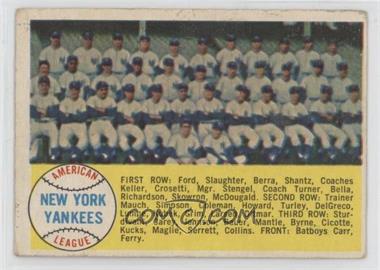 1958 Topps - [Base] #246 - Third Series Checklist - New York Yankees