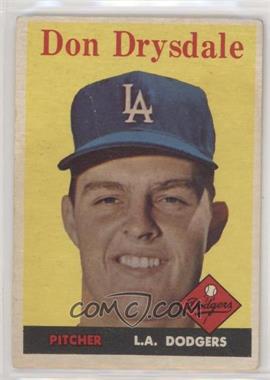 1958 Topps - [Base] #25 - Don Drysdale [Poor to Fair]