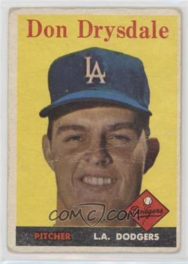 1958 Topps - [Base] #25 - Don Drysdale [Poor to Fair]