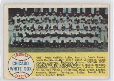 1958 Topps - [Base] #256 - Fourth Series Checklist - Chicago White Sox [Poor to Fair]
