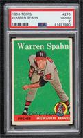 Warren Spahn [PSA 2 GOOD]