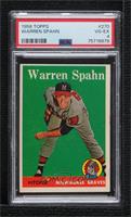 Warren Spahn [PSA 4 VG‑EX]