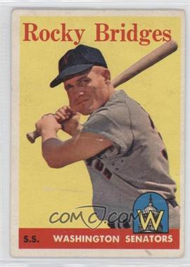 1958 Topps - [Base] #274 - Rocky Bridges [Poor to Fair]