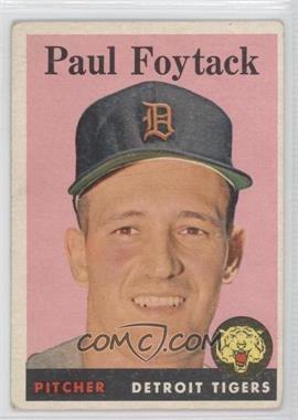 1958 Topps - [Base] #282 - Paul Foytack [Good to VG‑EX]