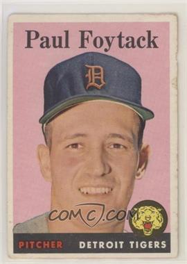 1958 Topps - [Base] #282 - Paul Foytack [Good to VG‑EX]