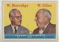 League Presidents (William Harridge, Warren Giles)