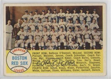 1958 Topps - [Base] #312 - Fifth Series Checklist - Boston Red Sox [COMC RCR Poor]