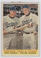 Dodgers' Boss & Power (Duke Snider, Walter Alston) [Good to VG‑…