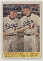 Dodgers' Boss & Power (Duke Snider, Walter Alston) [Poor to Fair]