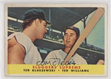 1958 Topps - [Base] #321 - Sluggers Supreme (Ted Kluszewski, Ted Williams)