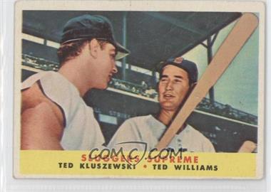 1958 Topps - [Base] #321 - Sluggers Supreme (Ted Kluszewski, Ted Williams) [Good to VG‑EX]