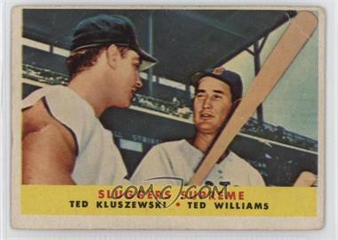 1958 Topps - [Base] #321 - Sluggers Supreme (Ted Kluszewski, Ted Williams) [Good to VG‑EX]