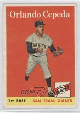 1958 Topps - [Base] #343 - Orlando Cepeda [Poor to Fair]