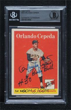 1958 Topps - [Base] #343 - Orlando Cepeda [BAS BGS Authentic]