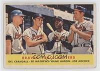 Braves' Fence Busters (Del Crandall, Eddie Mathews, Hank Aaron, Joe Adcock) [Po…