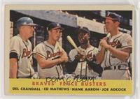 Braves' Fence Busters (Del Crandall, Eddie Mathews, Hank Aaron, Joe Adcock) [CO…