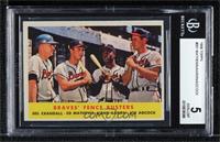 Braves' Fence Busters (Del Crandall, Eddie Mathews, Hank Aaron, Joe Adcock) [BG…