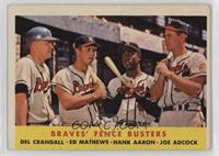 Braves' Fence Busters (Del Crandall, Eddie Mathews, Hank Aaron, Joe Adcock) [Go…