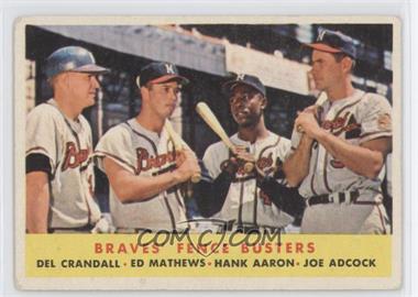 1958 Topps - [Base] #351 - Braves' Fence Busters (Del Crandall, Eddie Mathews, Hank Aaron, Joe Adcock)