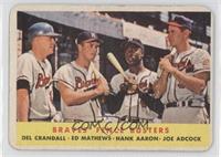 Braves' Fence Busters (Del Crandall, Eddie Mathews, Hank Aaron, Joe Adcock) [CO…