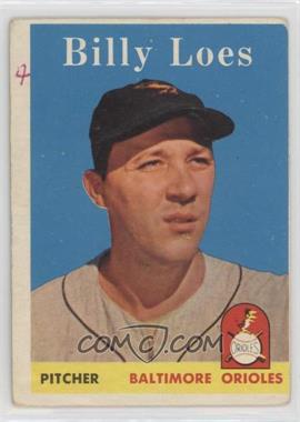 1958 Topps - [Base] #359 - Billy Loes [Poor to Fair]