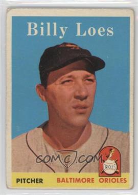 1958 Topps - [Base] #359 - Billy Loes [Good to VG‑EX]