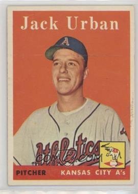 1958 Topps - [Base] #367 - Jack Urban [Good to VG‑EX]