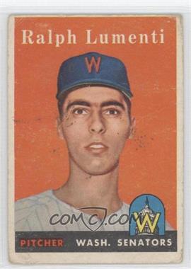 1958 Topps - [Base] #369 - Ralph Lumenti