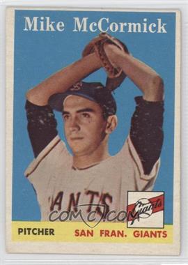 1958 Topps - [Base] #37 - Mike McCormick (Photo is Ray Monzant) [Good to VG‑EX]