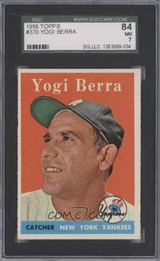 1958 Topps - [Base] #370 - Yogi Berra [SGC 84 NM 7]