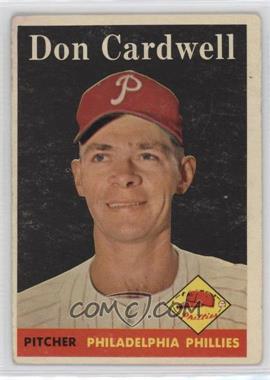 1958 Topps - [Base] #372 - Don Cardwell [Good to VG‑EX]