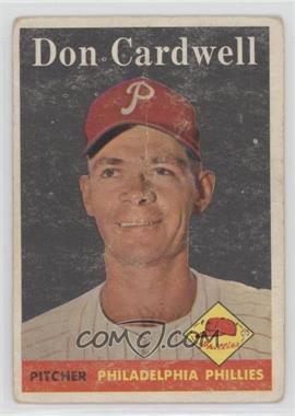 1958 Topps - [Base] #372 - Don Cardwell [Good to VG‑EX]